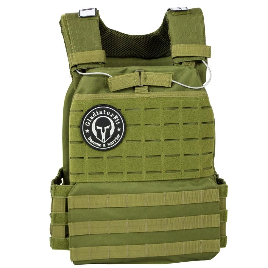 Wholesale Gladiator Weighted Tactical Vest With "Weighted Vest" Plates