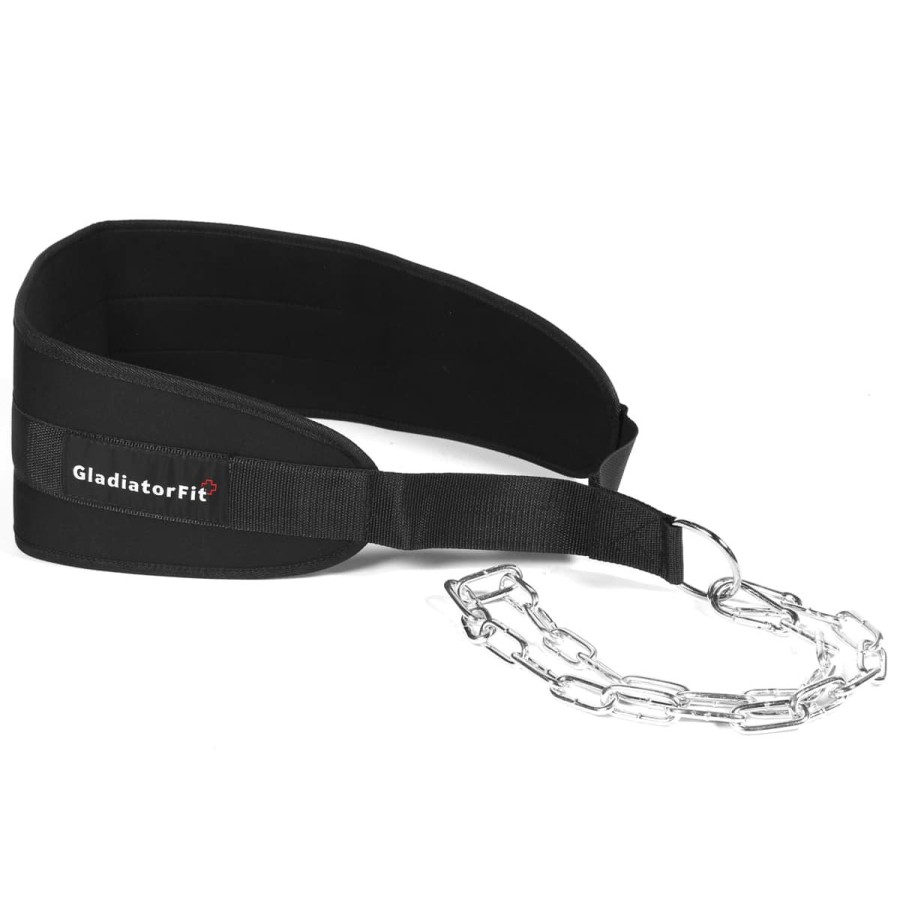 Online Gladiator Dip Belt" Bodybuilding Belt With Chain 90Cm Ballastable