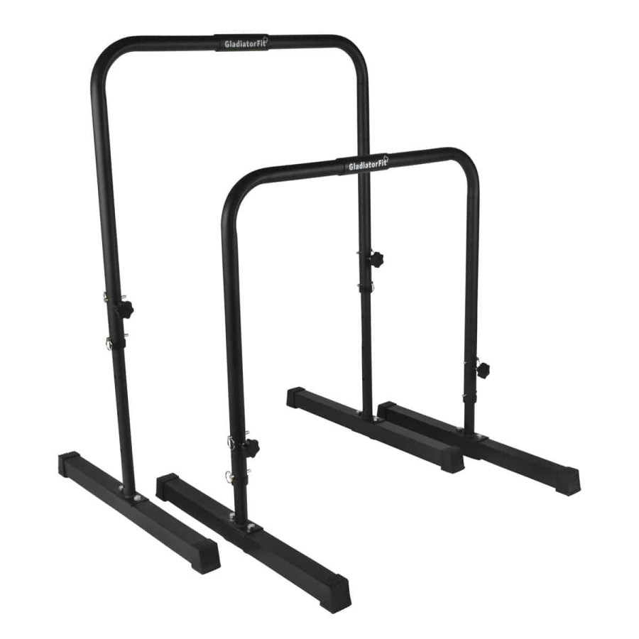 Wholesale Gladiator Parallel Bars / Dips Station 3 Heights In Reinforced Steel